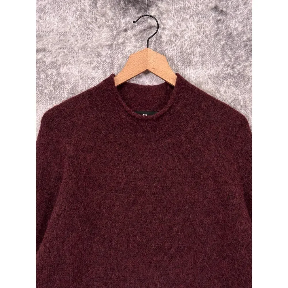 Banana Republic Sweater Medium Mens Alpaca Wool Roll Crewneck